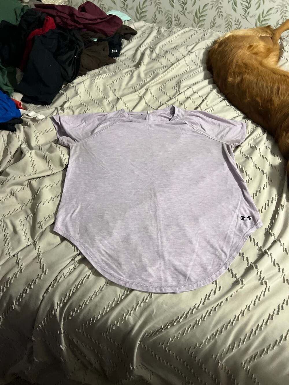 Under Armour Women's Tech Twist Short Sleeve Shirt in Lavender